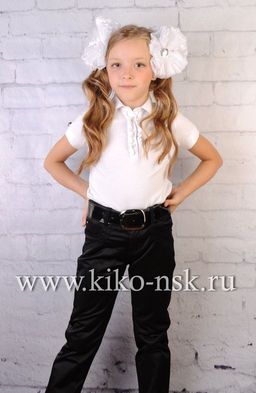 2832Y-5 Брюки школьные для девочки на флисе KANDY - Kiko фото 2
