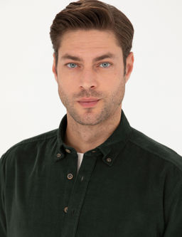 Haki Regular Fit Uzun Kollu G_mlek