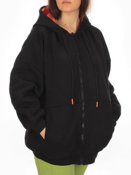 2560 BLACK Худи женское (50 гр. синтепон)