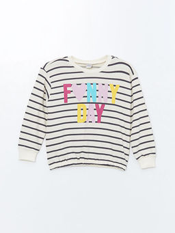 Bisiklet Yaka K?z ?ocuk Sweatshirt