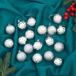 Ёлочные игрушки Званный вечер, шары новогодние, d=4 см, 18 шт., серебристые