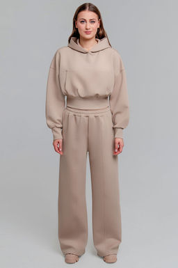 Арт. 2807 Костюм с брюками женский 42-48 (4 шт) Цвет:бежевый