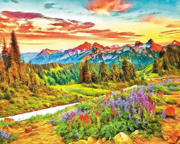 Алмазная мозаика на подрамнике 40х50