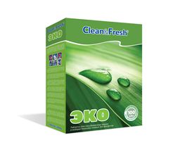 Таблетки для посудомоечных машин ЭКО 100 шт - Clean fresh фото 2