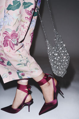 SLINGBACK HEELED SHOES WITH STRAP - Zara фото 8