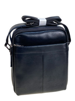 Сумка мужская из натуральной кожи, цвет черный