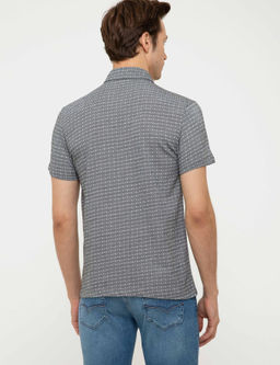 Черная футболка с воротником поло - Cacharel фото 8