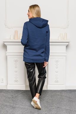 Худи из футера 3-хн Нью-Йорк королевский синий - Амадэль фото 14