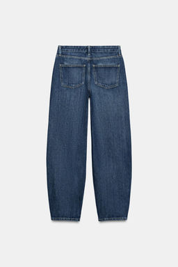 ZW COLLECTION BARREL MID-WAIST JEANS - Zara фото 8
