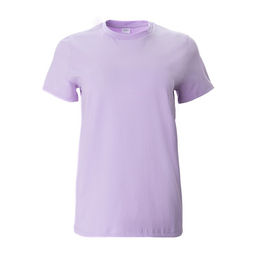 Футболка однотонная женская MINAKU: Basic line, лавандовая, размер 42