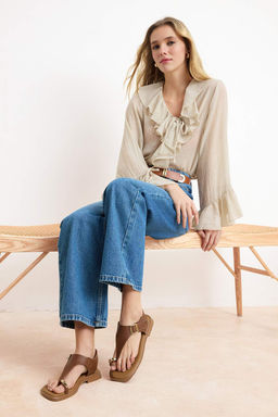 Kahverengi Kad?n Sandalet TAKSS26SD00021