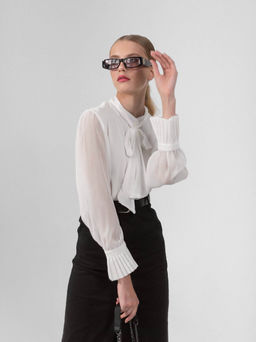 Блузка Лола (белый) - Nadi bordo фото 10