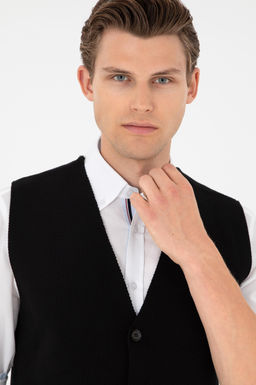 Мужской черный трикотажный кардиган Неожиданная скидка в корзине - U.s. polo assn фото 2