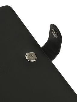 Дневник школьный 1-11 класс, ляссе, обложка искусственная кожа, с хлястиком, чёрный