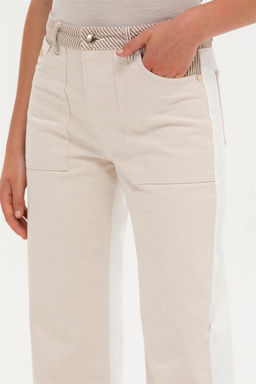 Женские кремовые джинсовые брюки Неожиданная скидка в корзине - U.s. polo assn фото 5