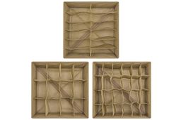 Набор 3 органайзеров д/нижнего белья и носков 32*32*12 см Золотое сердце (12,12,24 ячеек),без крыш - Elan gallery фото 7