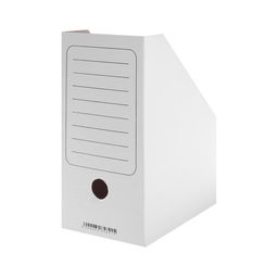 Цена за 10 шт. Накопитель-лоток А4, архивный из микрогофрокартона Calligrata, 150 мм, до 1400 л, белый