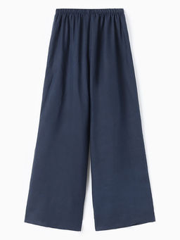 Брюки женские oversize MINAKU: Safari, синие, размер 42