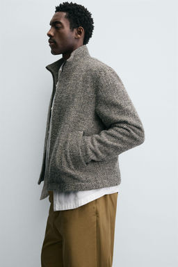BOUCL_ TEXTURE OVERSHIRT - Zara фото 6