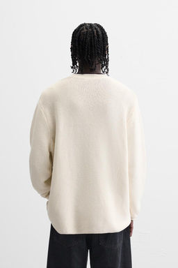 TEXTURED COTTON BLEND SWEATER - Zara фото 15