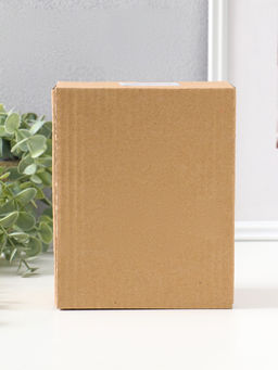 Фигурка полистоун Зайчик в голубом пиджаке с декоративной капустой, 15 см