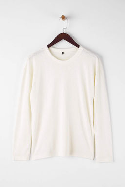 Wardrobe Essentials Kahverengi Bisiklet Yaka Relaxed/Rahat Kal?p Orme T-shirt | TWOAW26TS00010 - Trendyolmilla фото 11