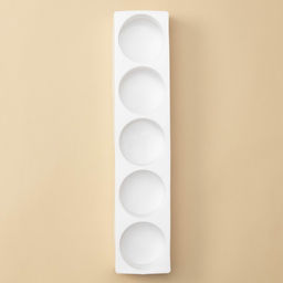 Форма для муссовых десертов и выпечки KONFINETTA Круг, 39?8?4,7 см, 5 ячеек d=7,2 см, цвет белый  фото 3