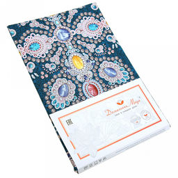 "Сапфир" Скатерть-дорожка на стол набивная 50х148см, 231г/м2, хлопок 100%, "Домашняя мода" (Россия)