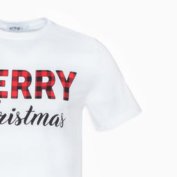 Футболка мужская KAFTAN Merry Christmas, размер 54, хлопок 100%, белая