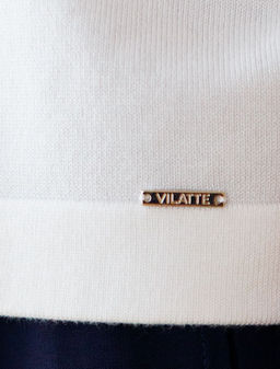 Свободный джемпер с рукавом 3/4 тонкой вязки из вискозы