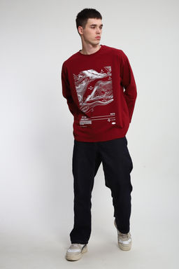 Лонгслив унисекс с принтом Карта ЛГ-01