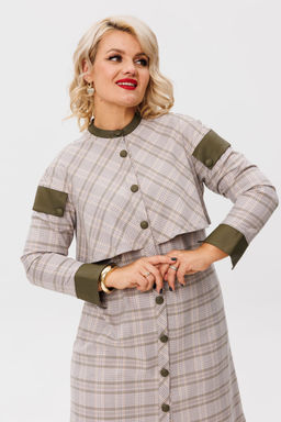 Платье ANELLI 1267 милитари  фото 2