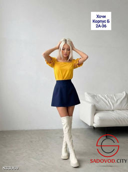 Блузка женская однотонная