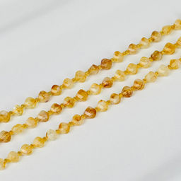Бусины для украшений из Цитрина (38 бусин) 39 см