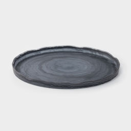 Тарелка Magistro Вирпул, d=27.4 см, стекло, голубая фото 3