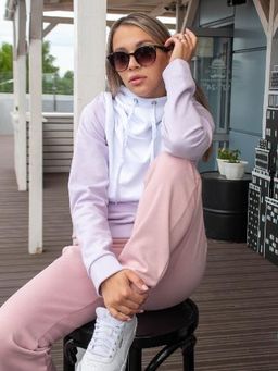 Женский Спортивный костюм Мона Лиза, Белый-Лаванда-Пудра от Спортсоло