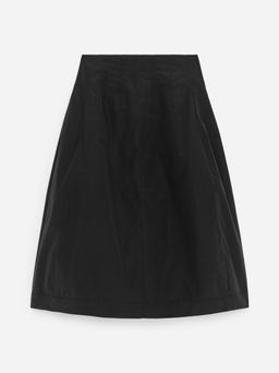 Falda midi de talle alto