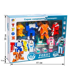 Набор роботов «Алфавит», трансформируются, 7 букв, собираются в 1 робота