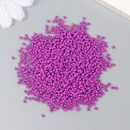 Бисер стекло 12/0 Пурпурный 15 гр - Арт узор фото 2