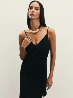 Топ из тенселя с декоративной деталью / Zarina