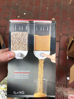 Настенный пищевой контейнер с дозатором объём 1 литр - Buro фото 3