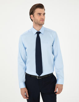 A__k Mavi Slim Fit Uzun Kollu Basic G_mlek - Pierre cardin фото 3