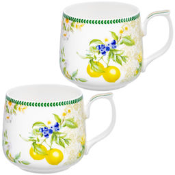 Набор кружек 2 пр. 500 мл 13,5*10*9 см "Лимоны" фарфор NEW BONE CHINA