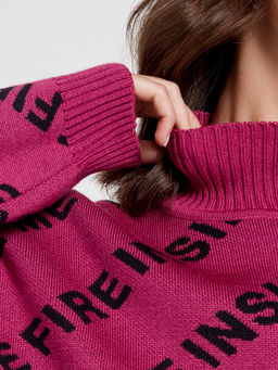 Свитер ZZ-04002 fuchsia/black - Eleganzza фото 11