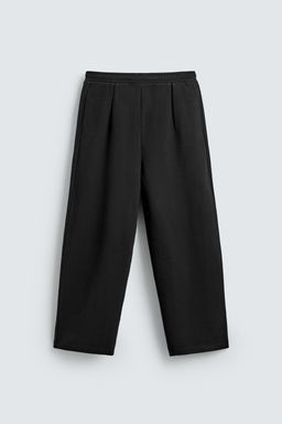 PANTAL?N JOGGER WIDE FIT PLIEGUES / Negro - Zara фото 6
