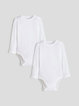 Bisiklet Yaka Erkek Bebek ??t??tl? Bodysuit 2li