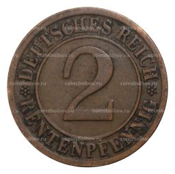 2 рентенпфеннига 1923 года G Германия
