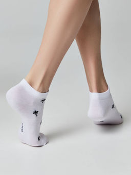 Цена за 2 пары. Носки Короткие CONTE ACTIVE Носки женские (короткие) белый-черный - Conte elegant фото 4