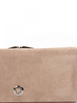 LACCOMA кошелек LA-1075-З-серо-бежевый натуральная замша