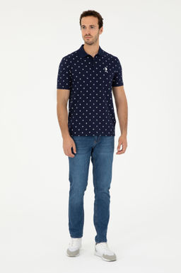 Мужская темно-синяя футболка - U.s. polo assn фото 4